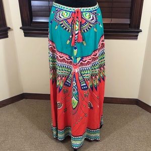 Flying Tomatoes boho maxi skirt